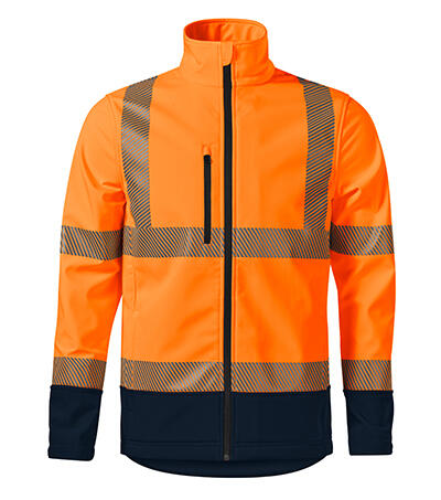 Soe kõrge nähtavusega softshell jope