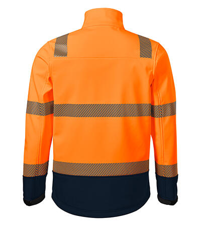 Soe kõrge nähtavusega softshell jope