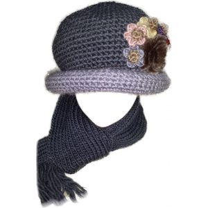 Beanie ja salli komplekt naistele